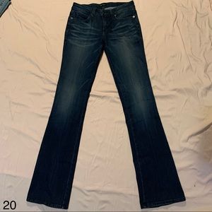 Bebe Dark Wash Flare / Bootcut Jeans
